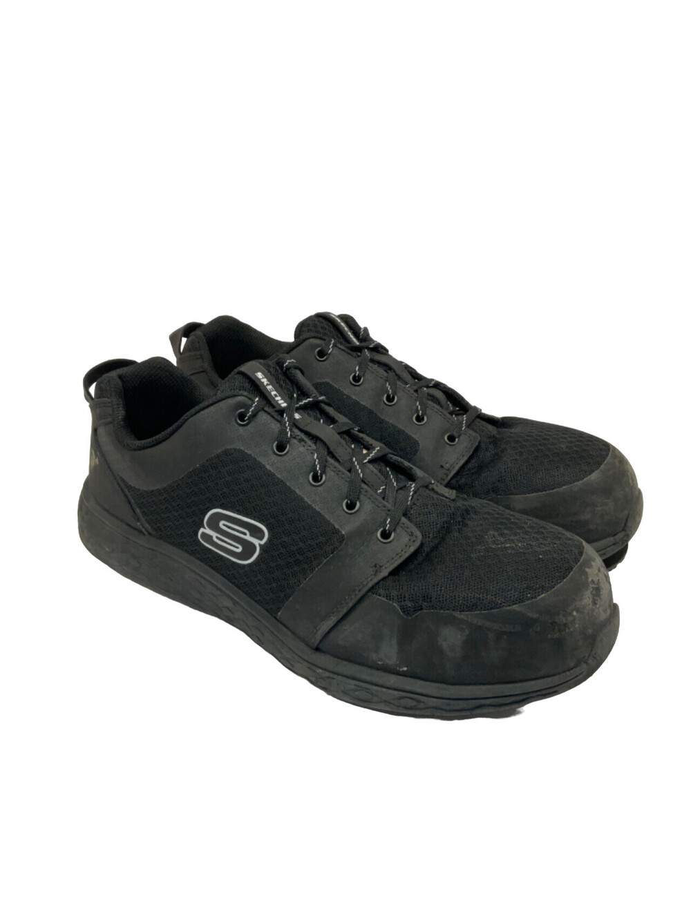SKECHERS WORK Men's Aluminum Toe SP Athletic Work Shoes 99999068 Black 13M